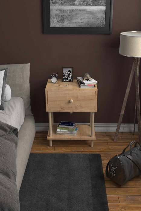 Hanah Home Mesita de noche Peka-0002 Sapphire Oak